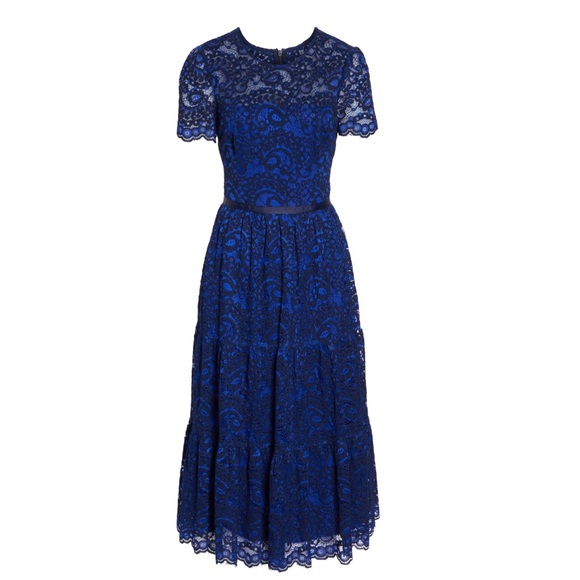 Maggy London Dresses & Skirts - NWT Lace Tiered Flare Midi Dress